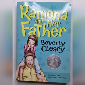 Ramona and Her Father by Beverly Cleary - Blue Cover